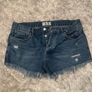 Free People denim shorts